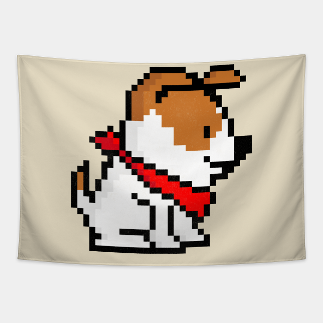Pixel Art Corgi Cute Corgi Pixel Dog Tapestry TeePublic