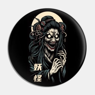 Horrible yokai woman Pin