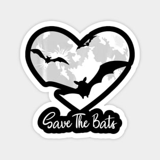 Bat Save The Bats Awareness Appreciation Full Moon Halloween Magnet