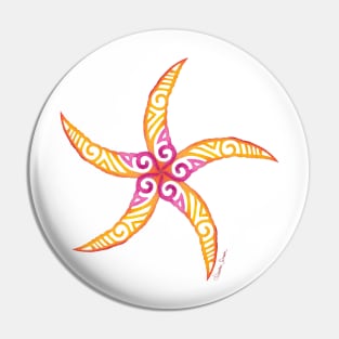 Tribal Starfish Pin