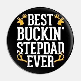 Best Bucking Stepdad Ever T shirt For Women Pin