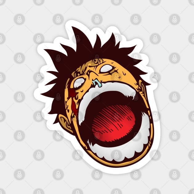 Luffy Shock Magnet by sfajar