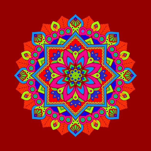 Colorful Mandala by AlondraHanley