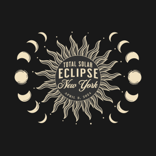 Total Solar Eclipse New York USA April 2024 T-Shirt