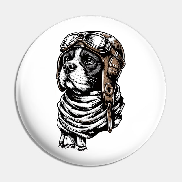 Aviator Pup: The Sky's The Limit Pin by WEARWORLD