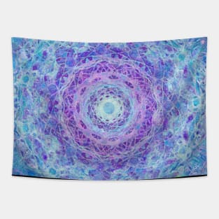 Ocean Mandala Mathematical Art Impressionist Painting Tapestry