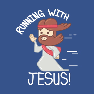 Running With Jesus Christian Jogger T-Shirt