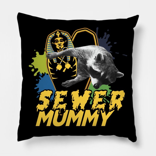 Sewer Mummy Pillow by bucketthetrashpanda