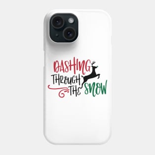 Dashing trough the snow Phone Case