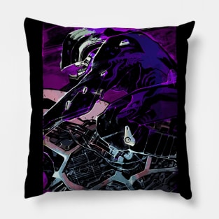 The Chariot (Cyberpunk Tarot) Pillow