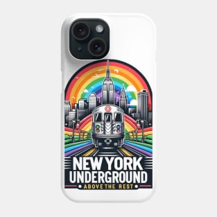 Copy of New York Subway rainbow themed NYC Subway Train Phone Case