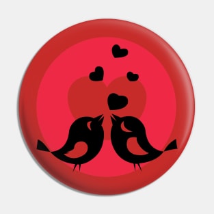 Love Birds Pin