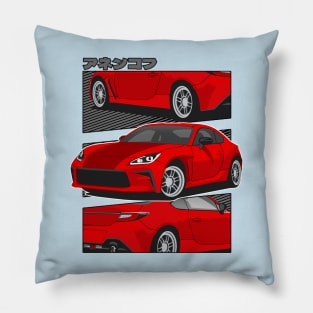 Red Toyota GR86 Pillow