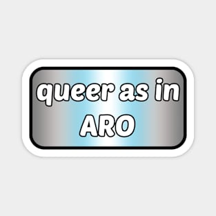 Queer as in... Aro - Demiboy Flag Magnet