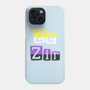 Ze/Zir Nonbinary Flag Phone Case