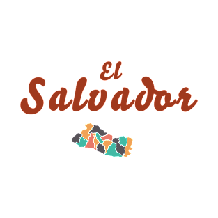 El Salvador plain text Salvadorian Merch, Cipote, Pupusas T-Shirt