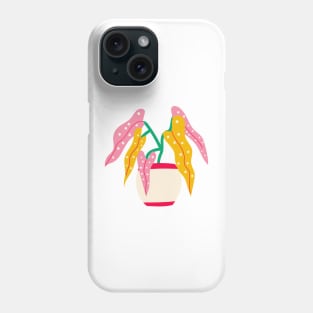 Cute Begonia maculata plant | Polka dot plant Phone Case