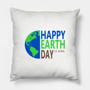 Earth Day 22 April Pillow