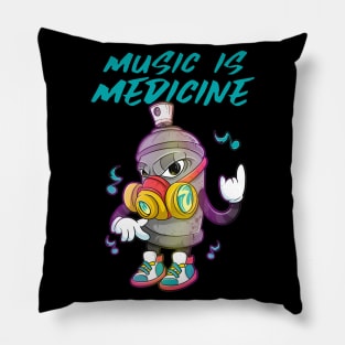 Cool Cartoon Music Graffiti Pillow