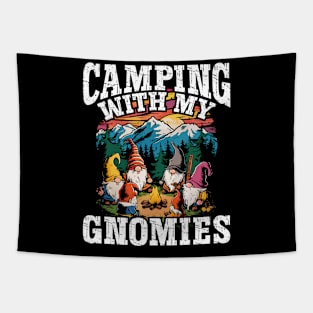 Camping With My Gnomies Tapestry