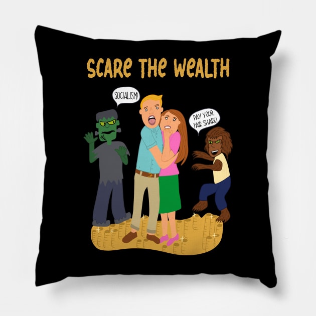 Scare the Wealth Pillow by Alissa Carin