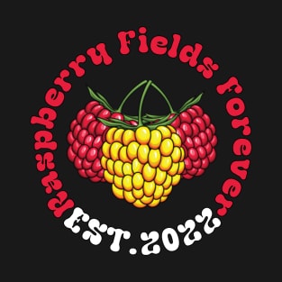 Raspberry Fields Forever Circle Logo T-Shirt