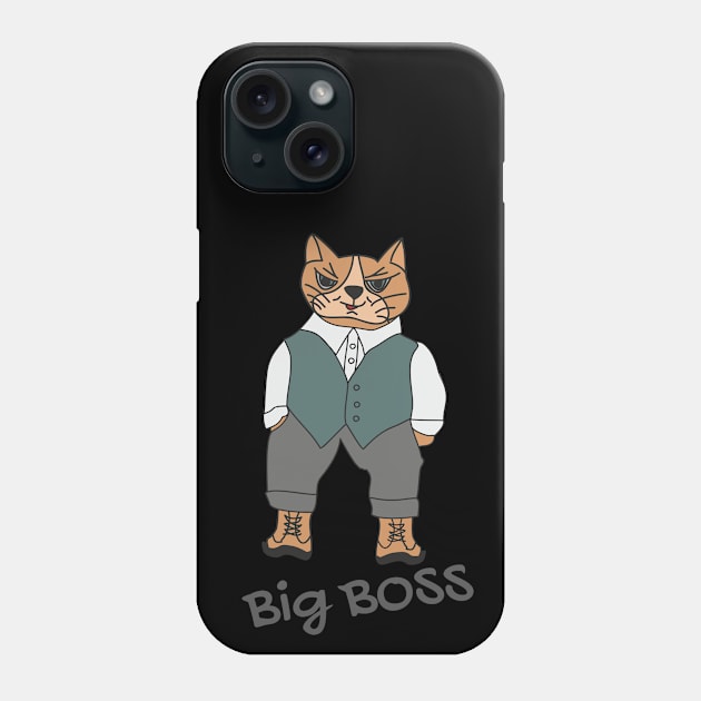 Cat big boss Phone Case by Alekvik