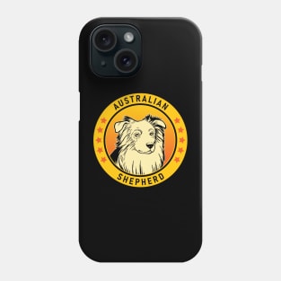 Australian Shepherd Dog Portrait Phone Case