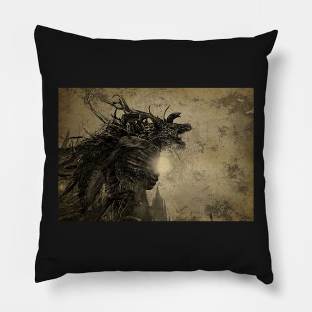 Bloodborne - Cleric Beast Pillow by boothilldesigns