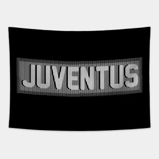 Juventus White Line Art Tapestry