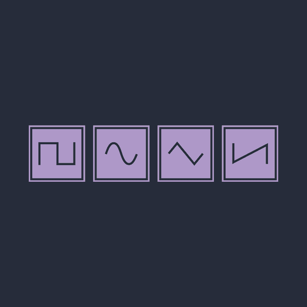 Synthesizer Waveforms Purple by Atomic Malibu