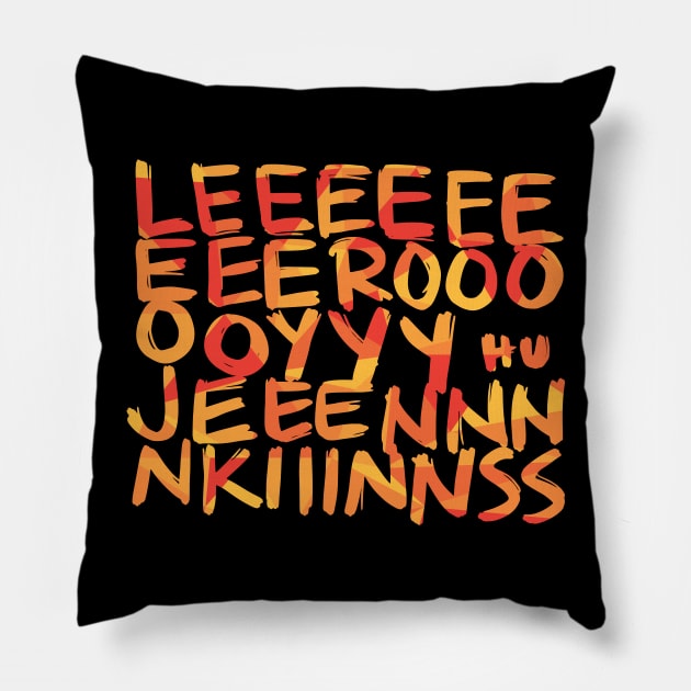 Leroy Jenkins Pillow by polliadesign