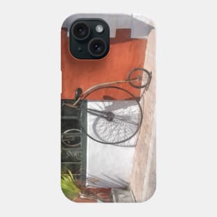 Bicycles - Penny-Farthing in Front of Bike Shop Phone Case