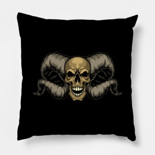 demon skull Pillow