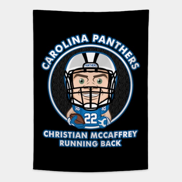 Christian McCaffrey Tapestry by Mudahan Muncul 2022