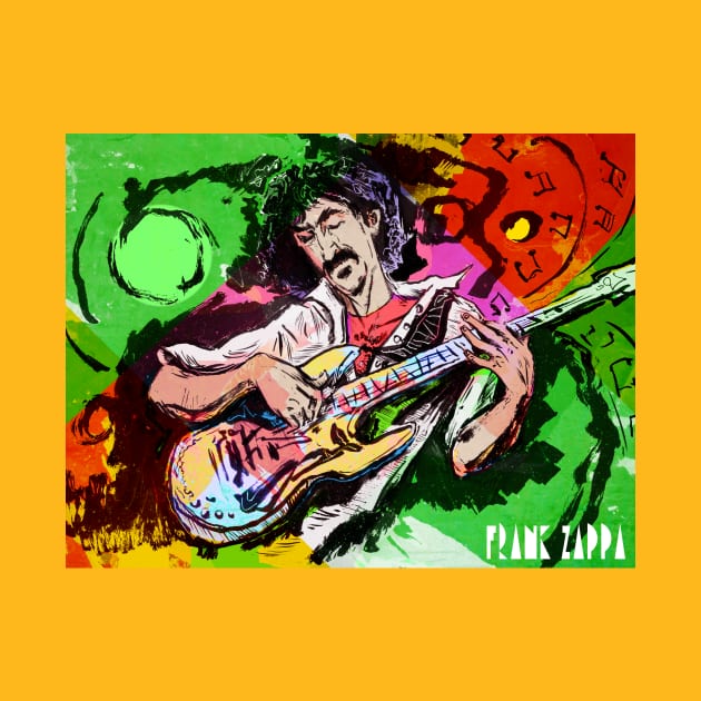 Frank Zappa by Tryptic Press