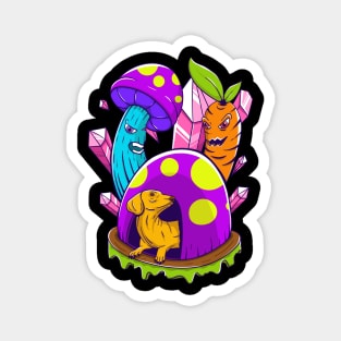 Psychedelic Trippy Pet - Hiding Dog Magnet