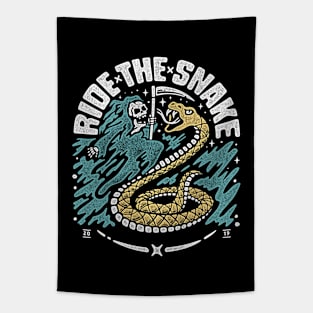 ride the snake Tapestry