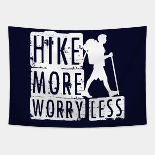 Hike More Worry Tapestry