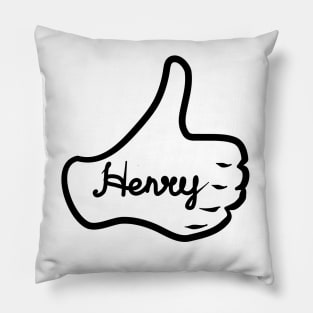 Men name Henry Pillow