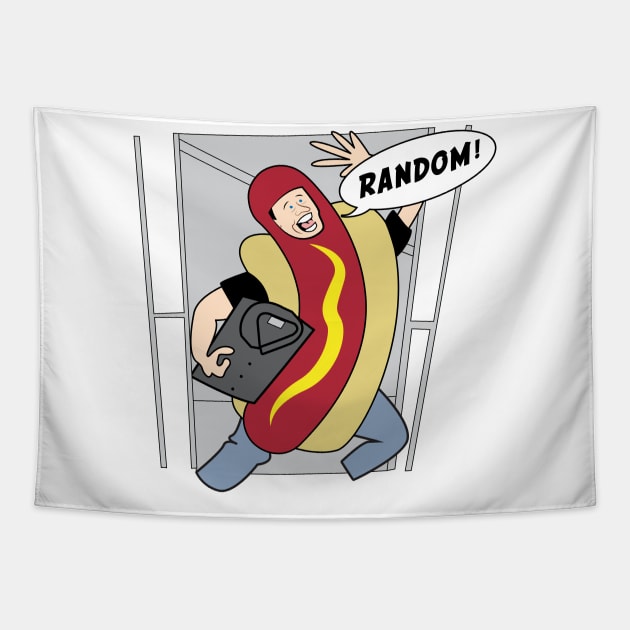 Random! Hotdog Skit Tapestry by Gimmickbydesign