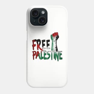 rise your hand free palestine Phone Case