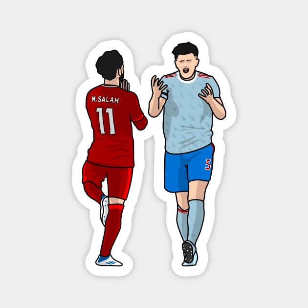 Salah and maguire Magnet by Rsclstar