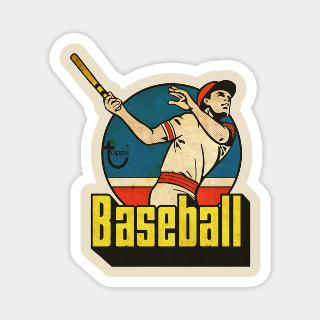 VINTAGE BASEBALL - BASEBALL TOPPS 1987 vintage Magnet by kedaiadon