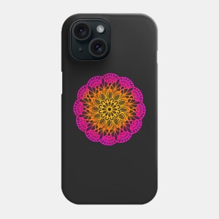 Pink-Orange Flower Mandala Phone Case