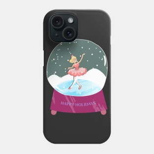 Nutcracker Ballerina Happy Holidays Phone Case