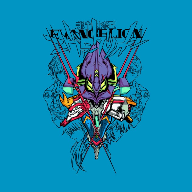 Rebuild for N.G.Evangelion Color Tshirts by TintadeChicle