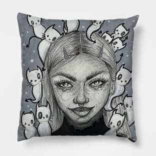 Hell-O-Kitties Pillow