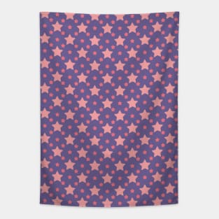 Adalia | Pink and Purple Stars Pattern Tapestry