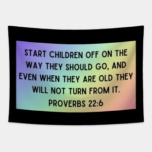 Bible Verse Proverbs 22:6 Tapestry